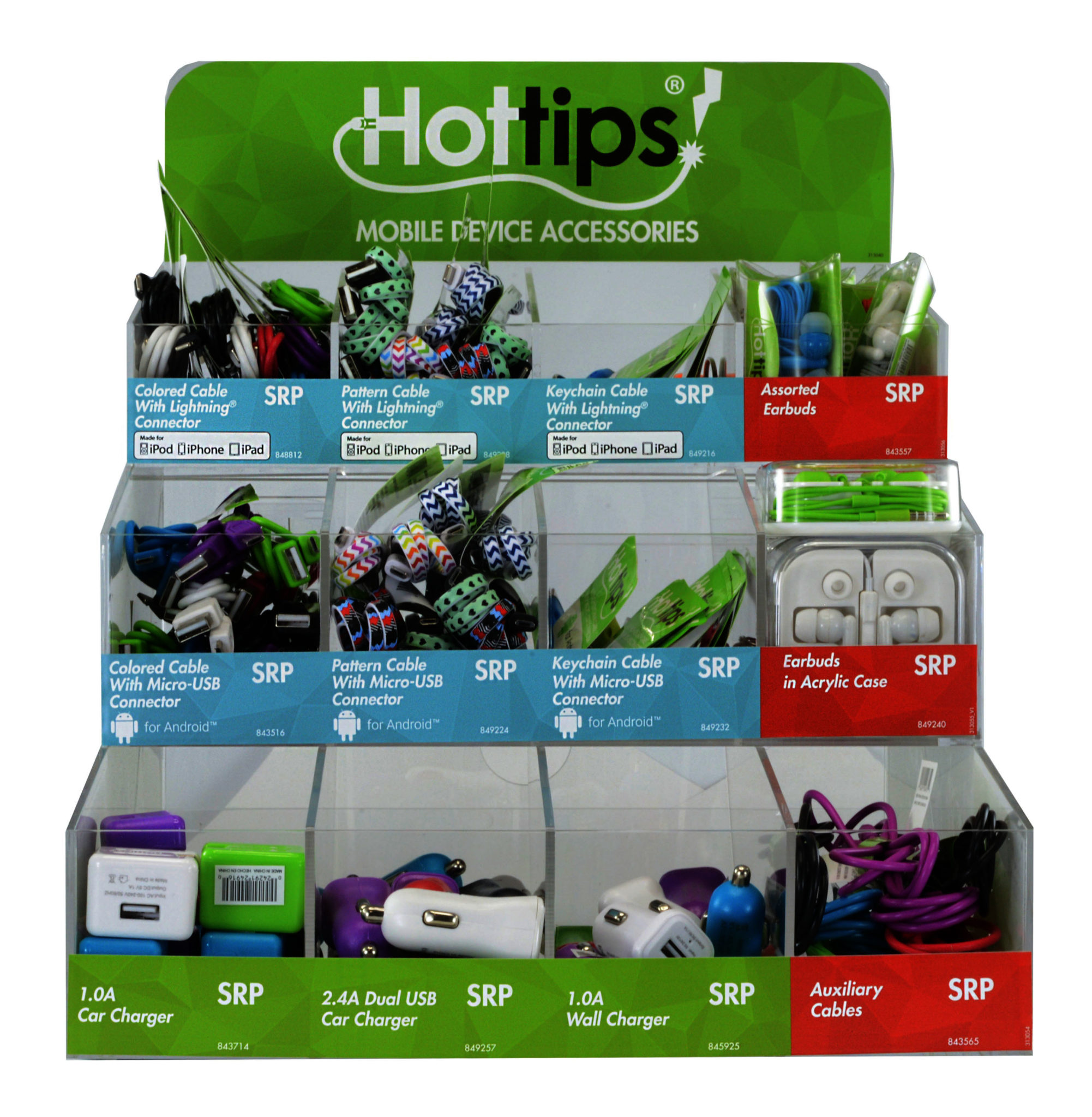 Cell Phone Accessory Display Novelty Express